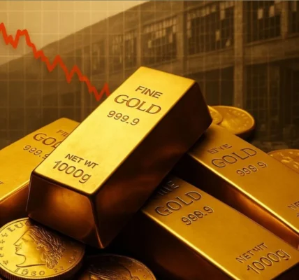 Ціни на золото демонструють перше тижневе падіння після рекордних максимумів