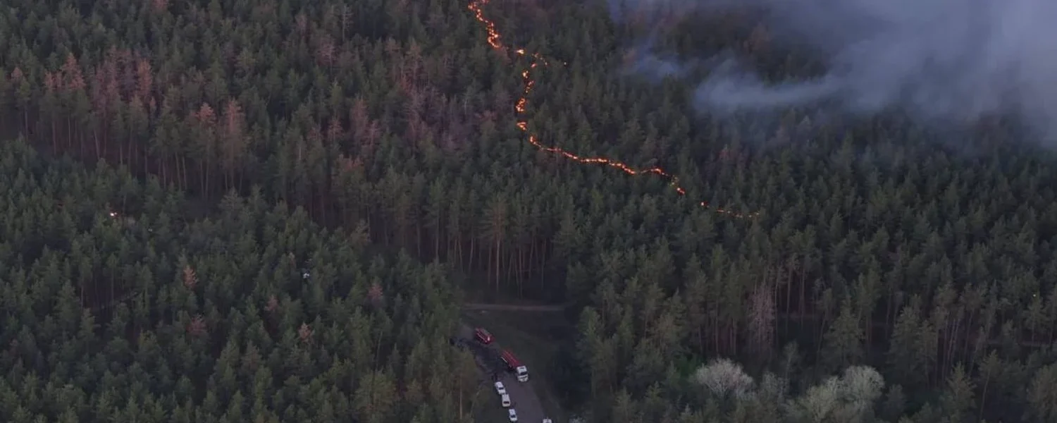 Чоловік отримав підозру за масштабну природну пожежу на сотнях гектарів на Харківщині через недопалок