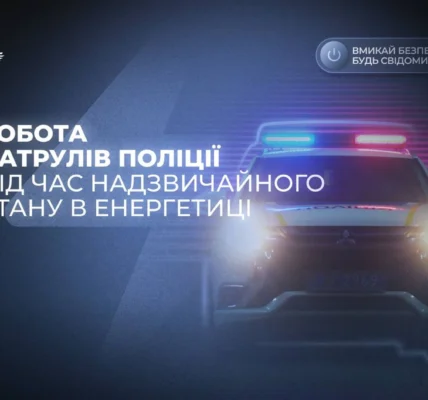 Збільшено кількість патрулів, які нестимуть службу в нічний час: як працює поліція в умовах надзвичайної ситуації в енергетиці