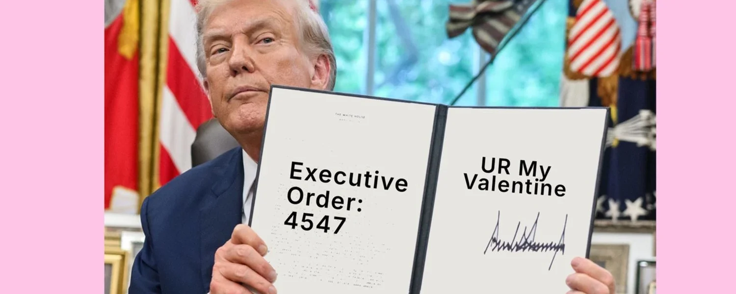 Білий дім показав підбірку валентинок із політичними сюжетами