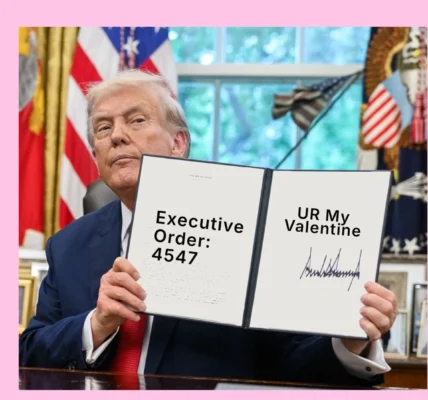 Білий дім показав підбірку валентинок із політичними сюжетами