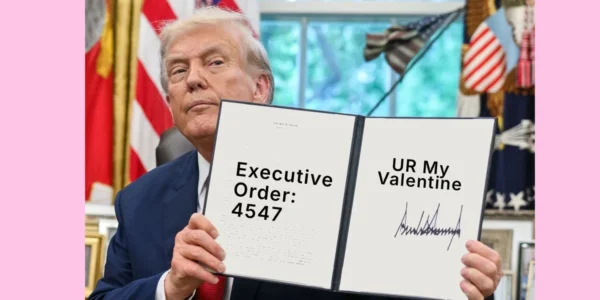 Білий дім показав підбірку валентинок із політичними сюжетами