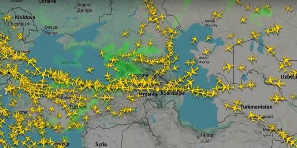 Транзит через Грузію виріс через закриття неба на Близькому Сході до 2 тис. рейсів на добу