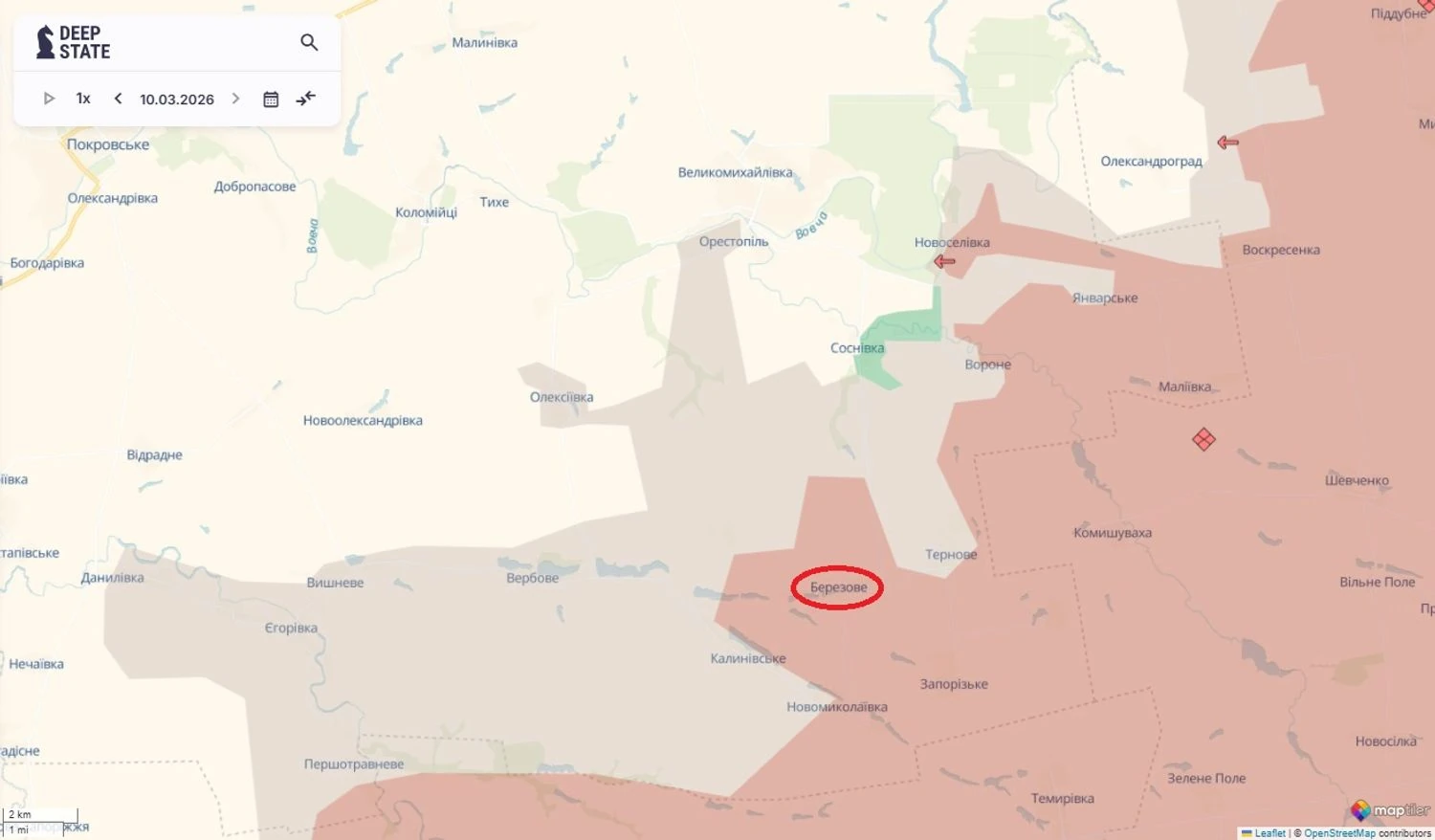 Підрозділи ДШВ взяли під контроль Березове на Дніпропетровщині