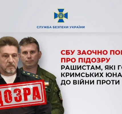 СБУ оголосила підозру трьом окупантам за підготовку кримських школярів до війни