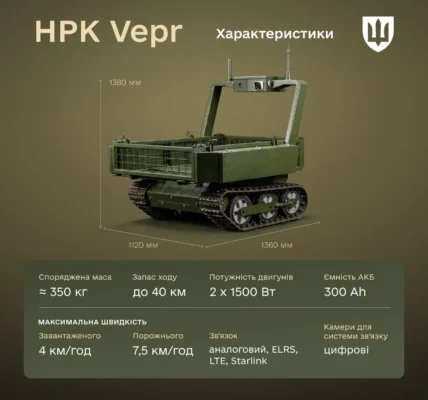 Може евакуювати двох поранених одночасно: роботизований медевак Vepr допустили до бойової роботи